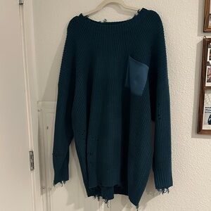 Torrid Teal Knit Sweater